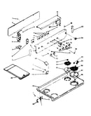 Backguard and cooktop assembly