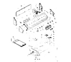 Kenmore 6286427341 backguard and cooktop assembly diagram