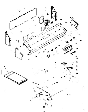 Backguard and cooktop assembly