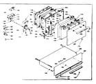 Kenmore 6286427361 door, latch mechanism and drawer diagram