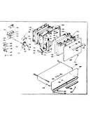 Door, latch mechanism and drawer