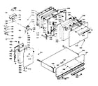 Kenmore 6289497342 doors, latch mechanism & drawer diagram