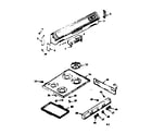 Kenmore 6476037321 back guard and main top section diagram