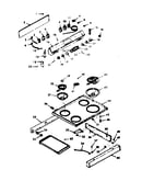 Backguard and main top section