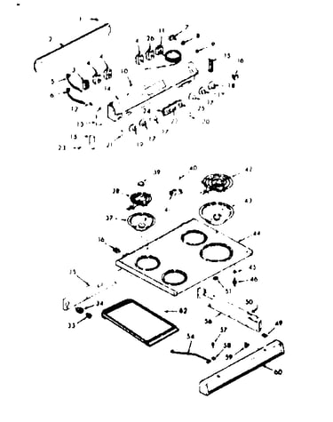 Backguard & main top section