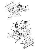 Backguard and main top section