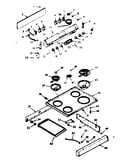 Backguard and main top section