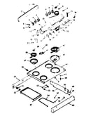 Backguard and main top section