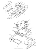 Backguard and main top section