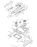 Backguard and main top section