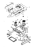 Backguard and main top section