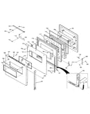 Upper oven door