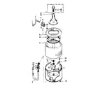 Kenmore 1106733112 tub and basket assembly diagram