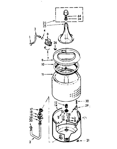 Tub and basket assembly