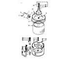 Kenmore 1106804111 tub and basket assembly diagram