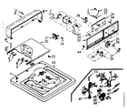 Kenmore 1106804111 top and console assembly diagram