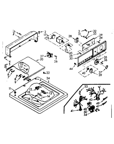 Top and console assembly