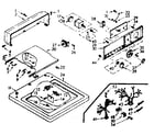 Kenmore 1106804112 top and console assembly diagram