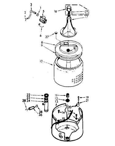 Tub and basket assembly