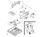 Kenmore 1106804211 top and console assembly diagram