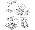 Kenmore 1106804212 top & console assembly diagram