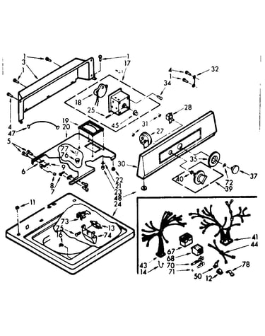 Top and console assembly