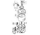 Kenmore 1107005511 tub and basket assembly diagram