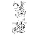 Kenmore 1107005512 tub and basket assembly diagram