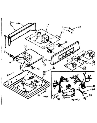 Top and console assembly