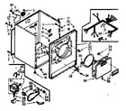 Kenmore 1107008530 cabinet assembly diagram