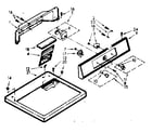 Kenmore 1107008530 top and console assembly diagram