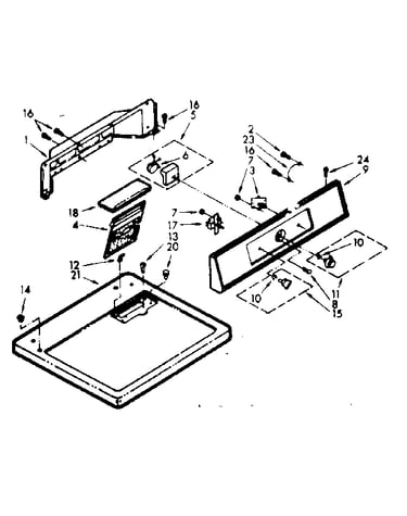 Top and console assembly