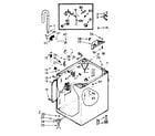 Kenmore 1107014025 cabinet parts diagram