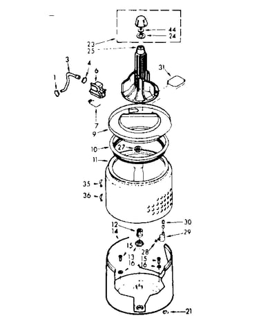 Tub and basket assembly