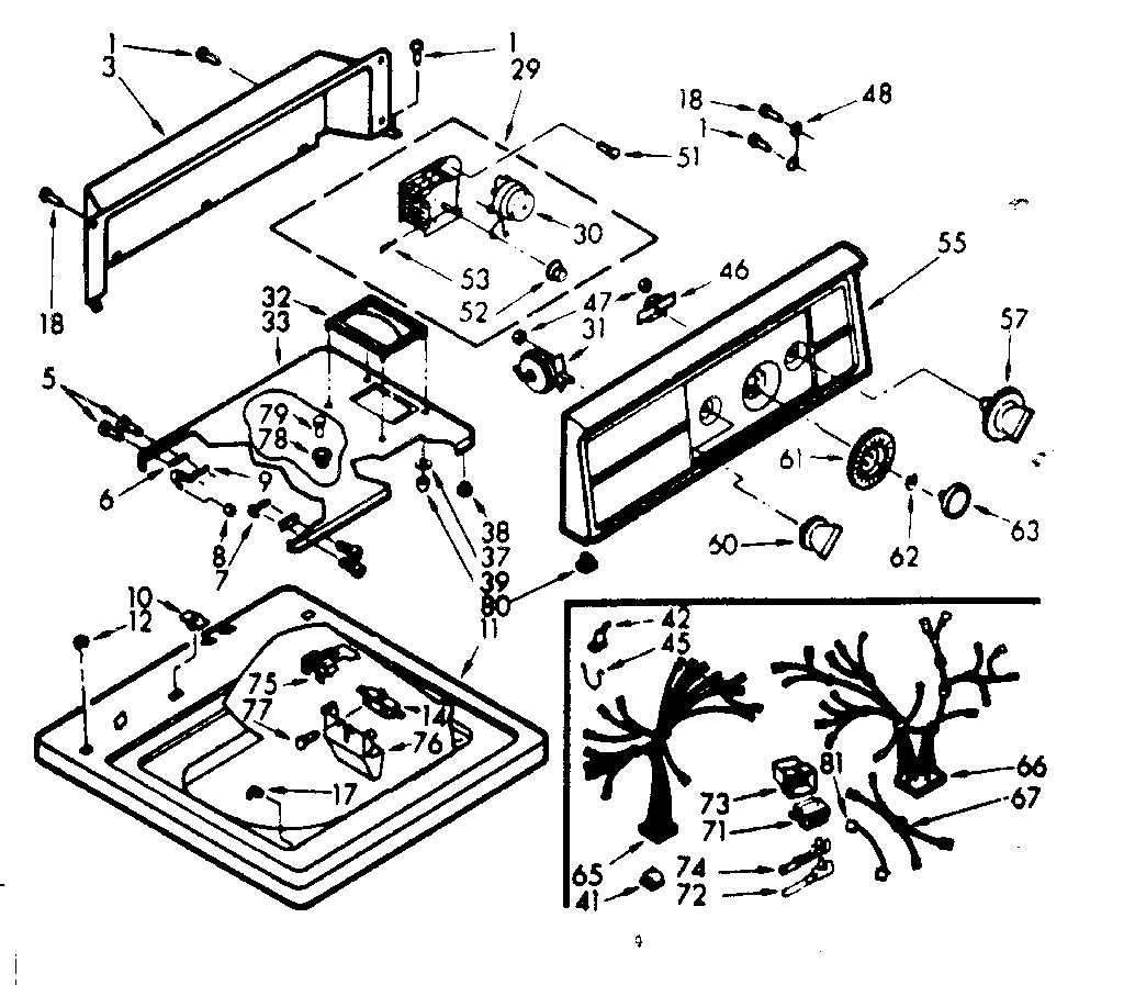 Top and console assembly