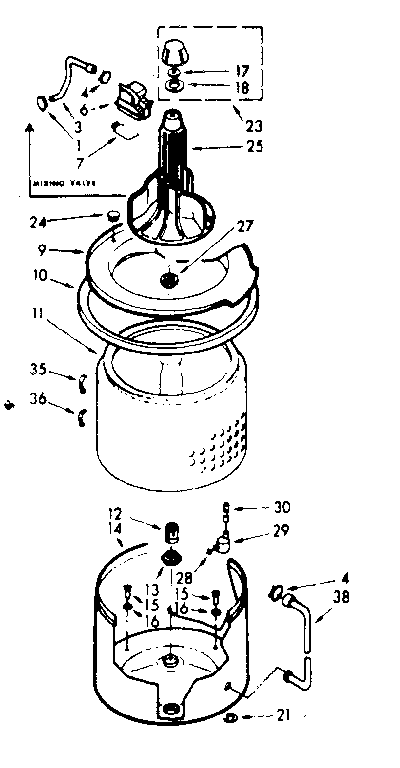 TUB AND BASKET ASSEMBLY