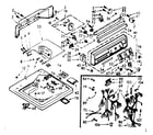 Kenmore 1107105812 top and console assembly diagram