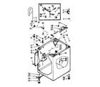 Kenmore 1107114033 cabinet parts diagram