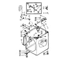 Kenmore 1107114034 cabinet parts diagram