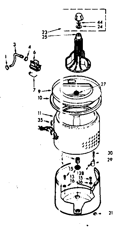 TUB AND BASKET ASSEMBLY