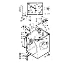Kenmore 1107114035 cabinet parts diagram