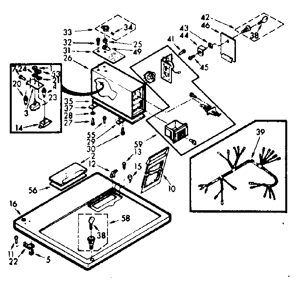 Top and console assembly