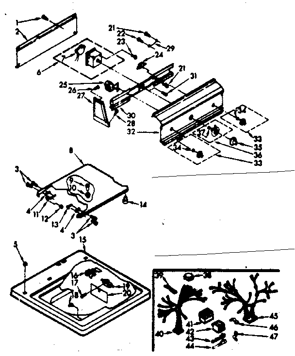 TOP AND CONSOLE ASSEMBLY