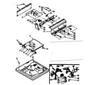 Kenmore 11071430100 top and console assembly diagram