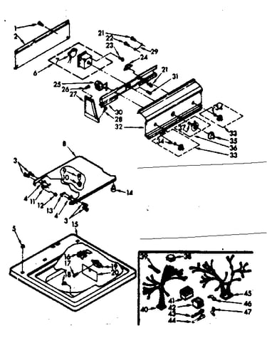 Top and console assembly