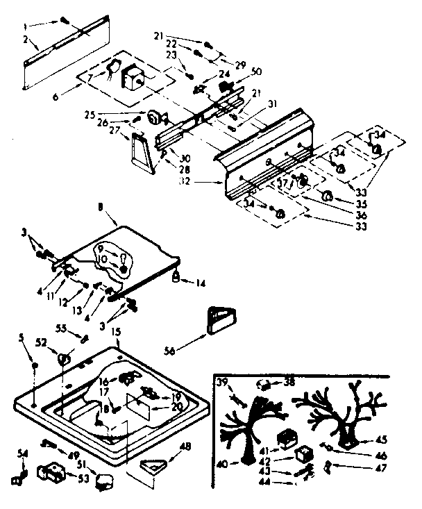 Top and console assembly