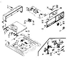 Kenmore 1107204001 top and console assembly diagram