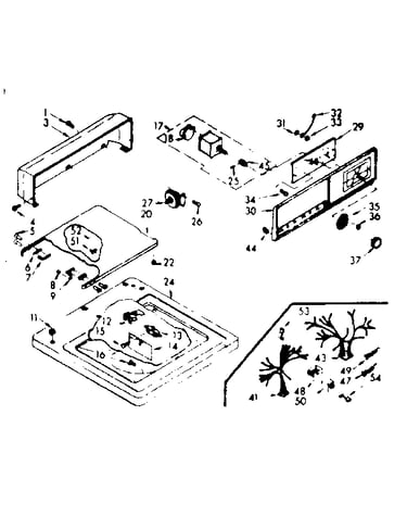 Top and console assembly
