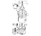 Kenmore 1107204101 tub and basket assembly diagram