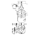 Kenmore 1107204102 tub and basket assembly diagram